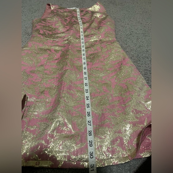 Cute pink and gold skater dress - Picture 4 of 7